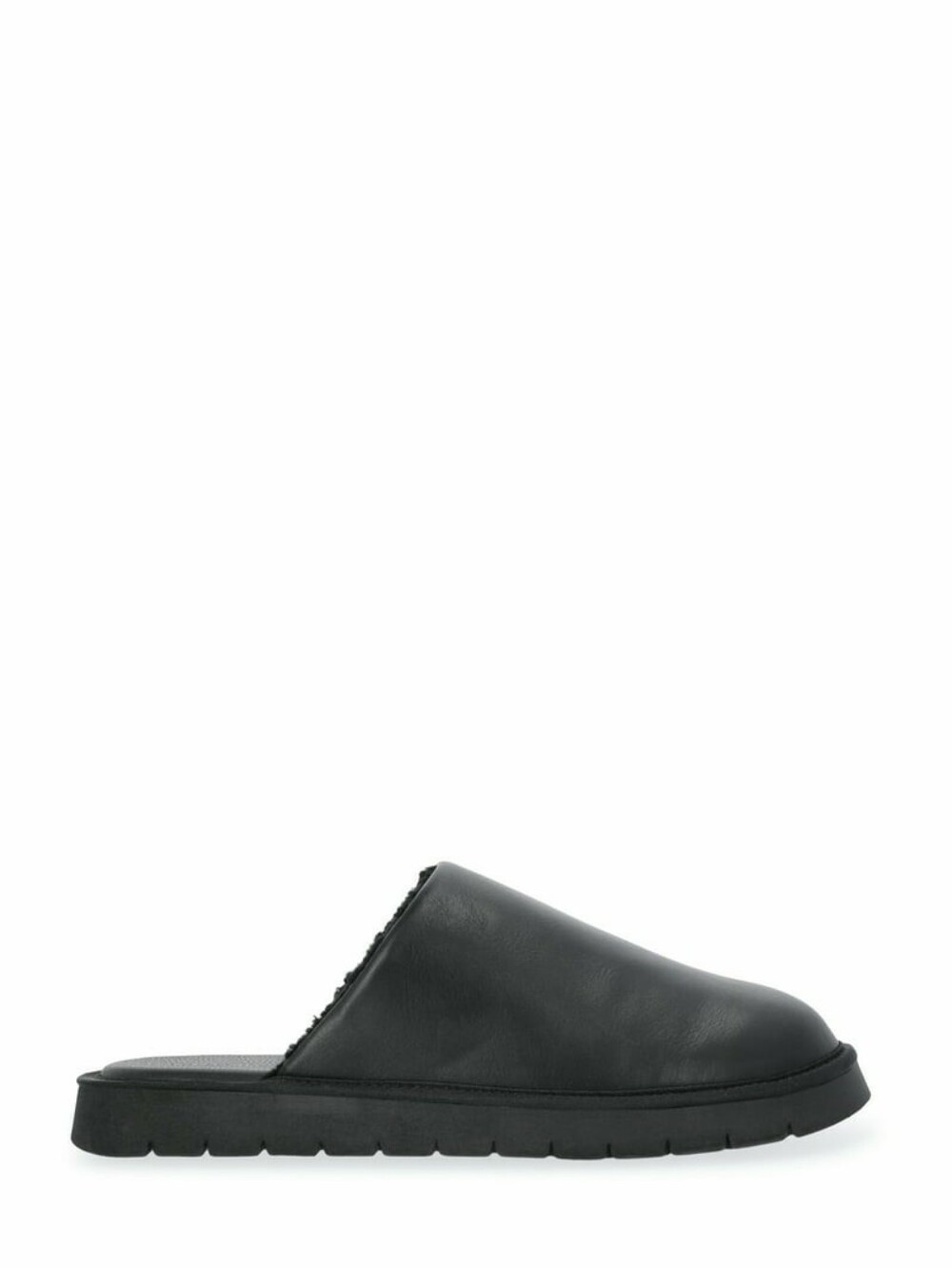 Free Assembly Lined Mule Slides Faux Leather  size: 8